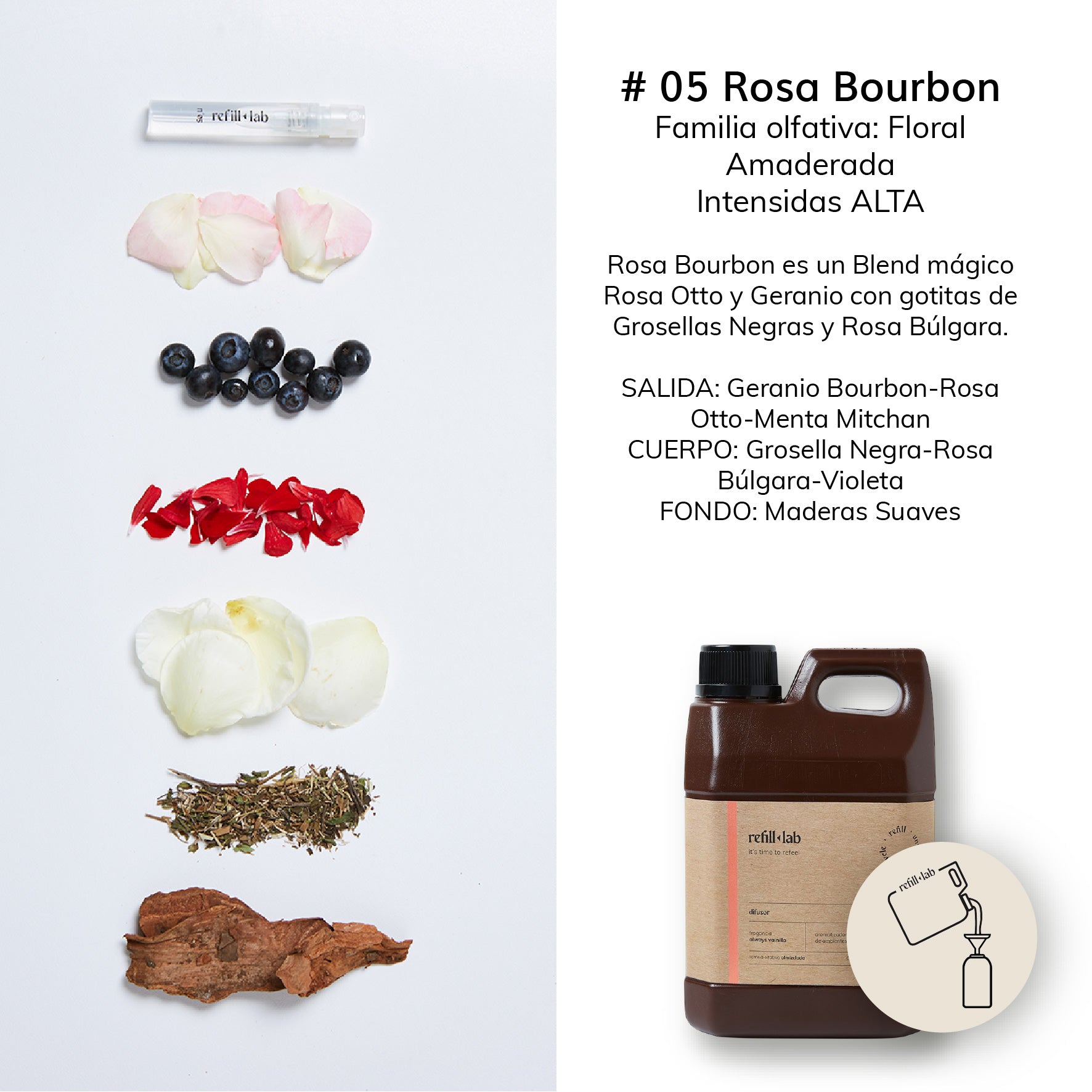 <b>Difusor</b> - Rosa Bourbon