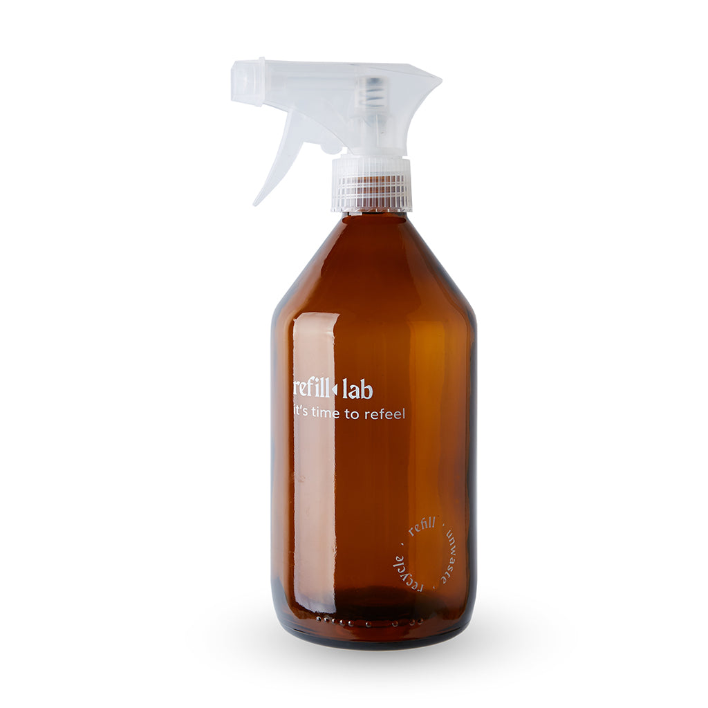 Envase vidrio redondo cristal con válvula cremera