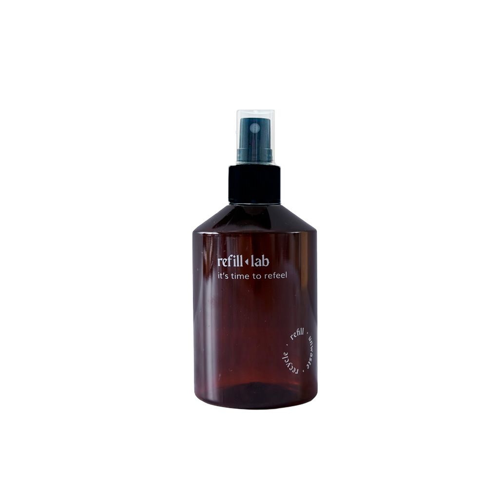 Envase PET ambar con valvula spray 250ml