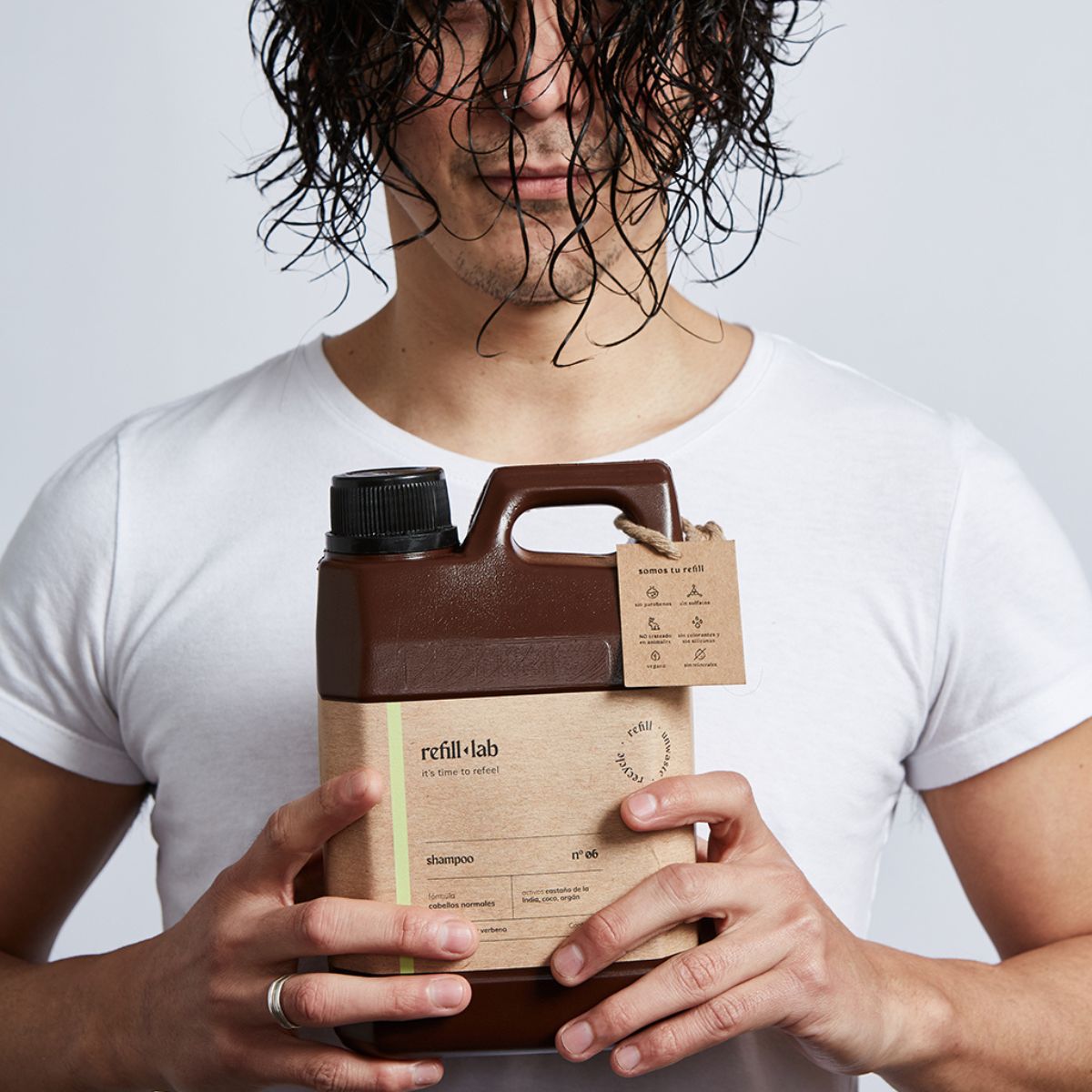 Shampoo sin sulfatos - Cabellos Secos - Rosa Bourbon - 10 lts.