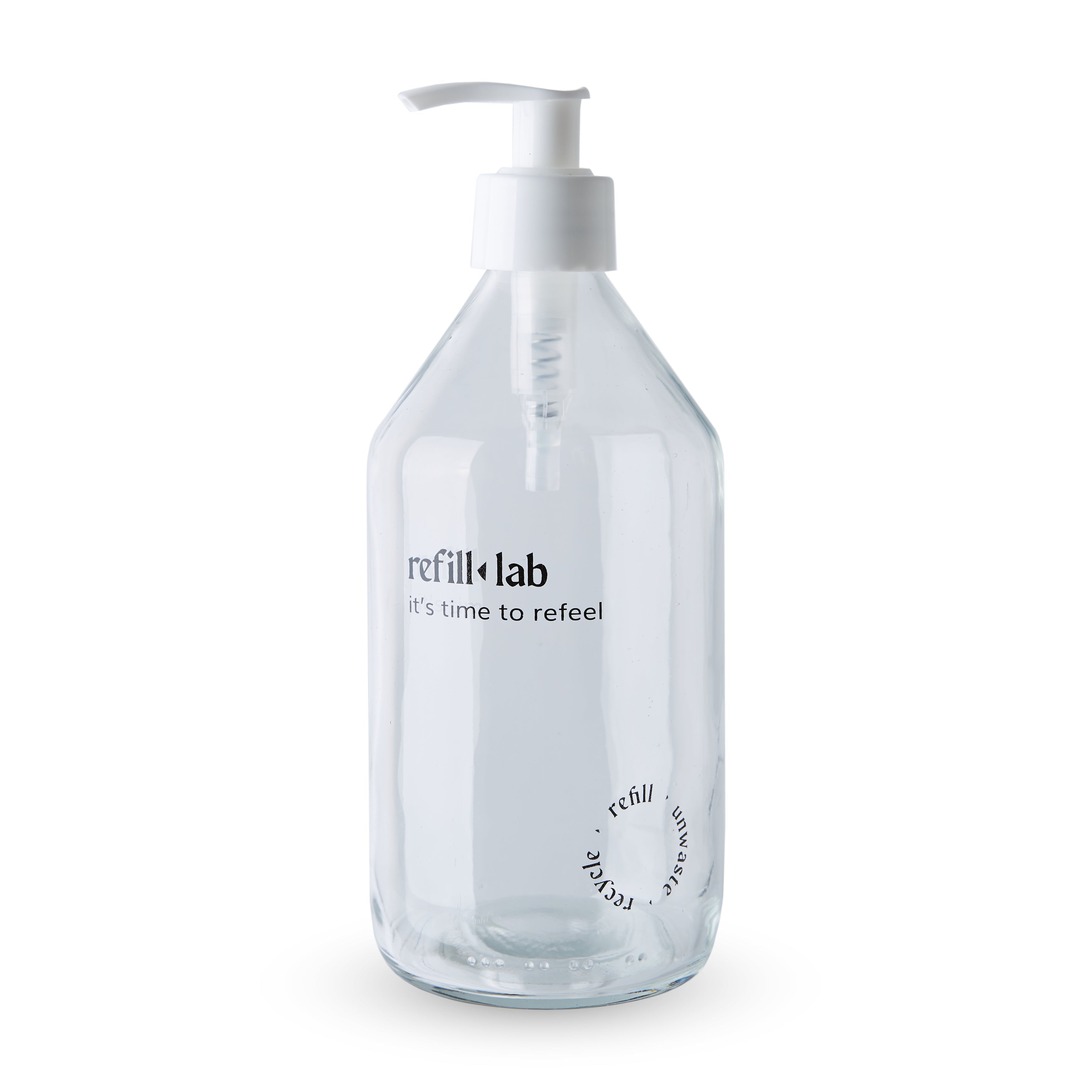 Envase vidrio redondo cristal con válvula cremera