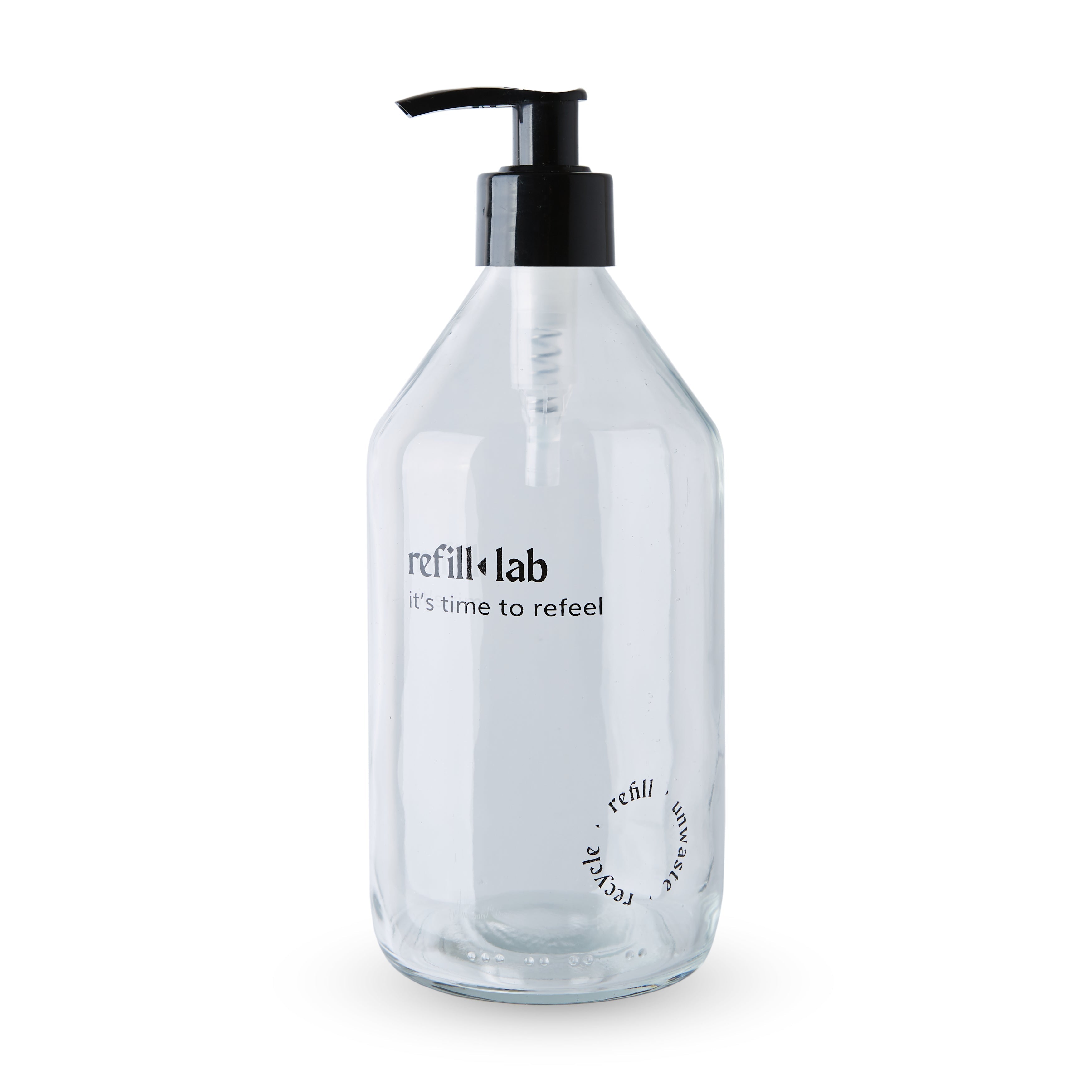 Envase vidrio redondo cristal con válvula cremera