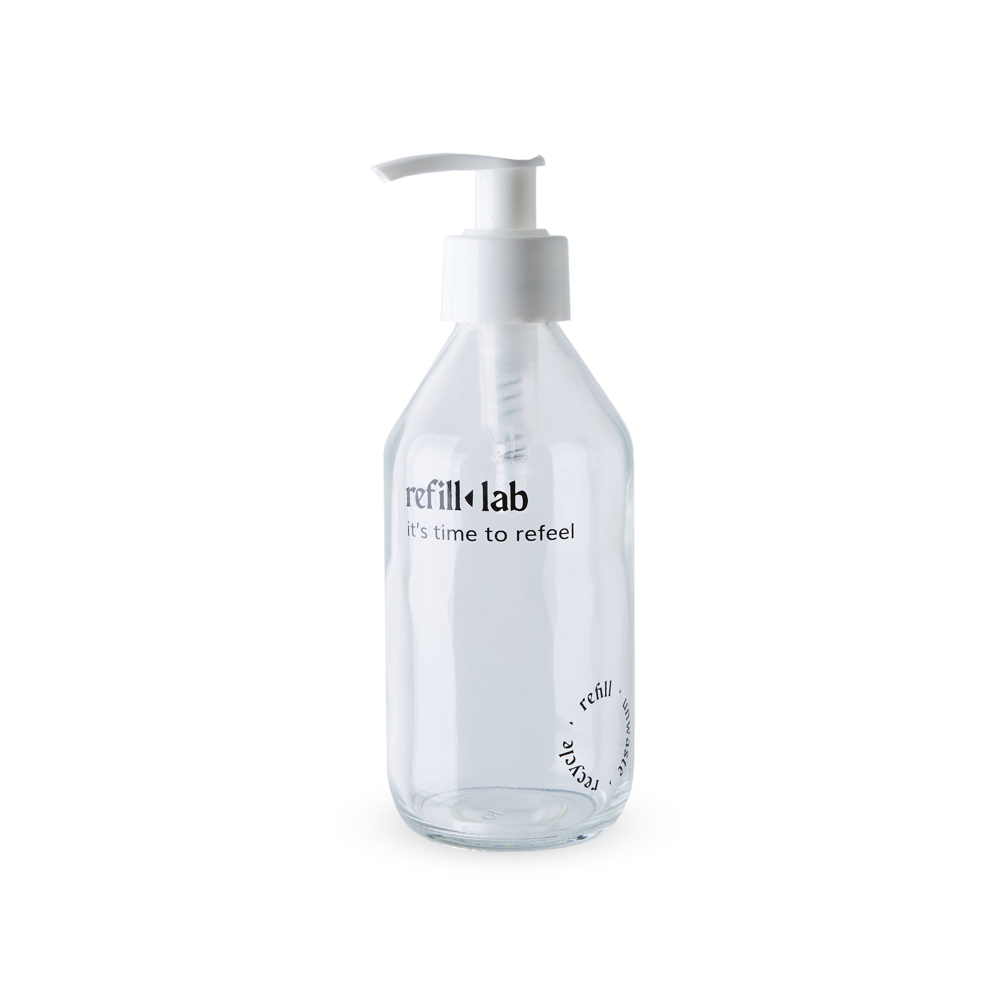 Envase vidrio redondo cristal con válvula cremera